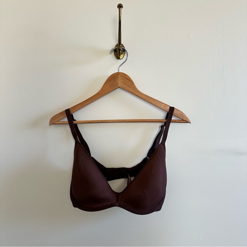 SKIMS Weightless Scoop Mesh Bra in Cocoa- 36D